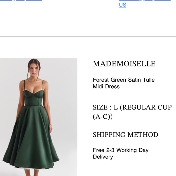 House of CB Dresses & Skirts - House of CB Emerald Green Midi Dress